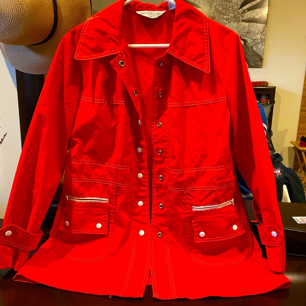 60’s red jacket w/pockets